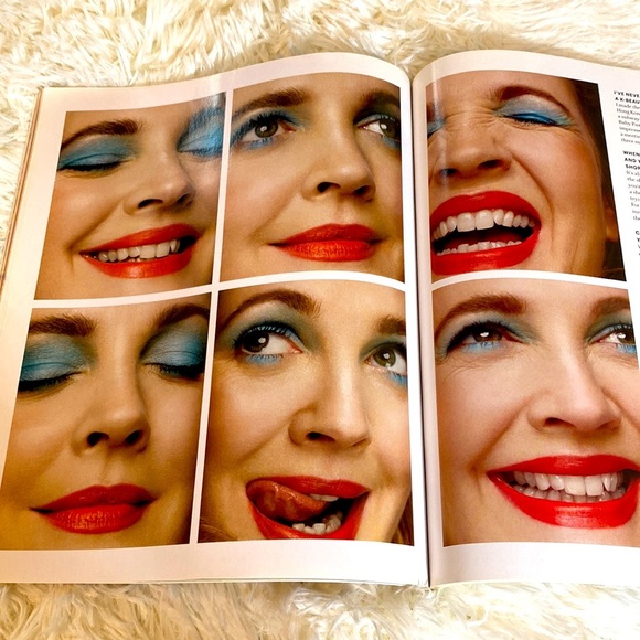 DREW BARRYMORE NEW BEAUTY MAGAZINE  Spring 2019 EUC - Picture 4 of 7